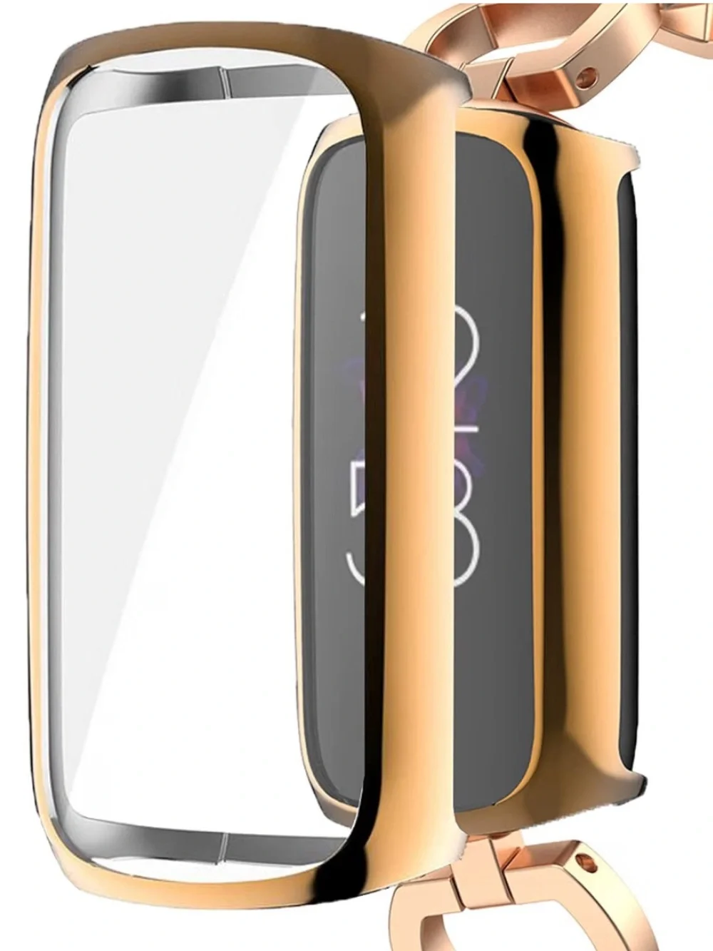 5 for $25! 4 Pack! Screen Protector Cases Compatible w/ Fitbit Luxe Smartwatch!